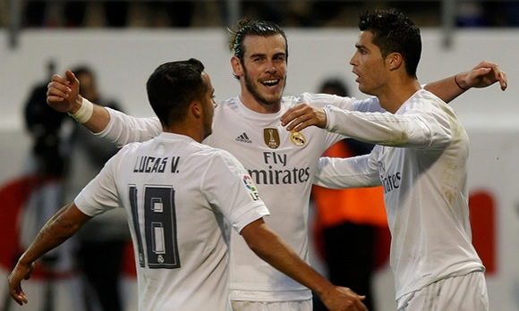 Eibar 0 - 2 Real Madrid: Gareth Bale and Cristiano Ronaldo fire Real Madrid to La Liga win over Eibar