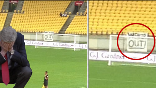 'Wenger Out’ Banner Appears 11,700 Miles Away At New Zealand v Fiji Game
