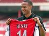 Making an impact: Henry scored his first goal for Arsenal after coming on as substitute in victory at Southampton on Sept 9, 1999