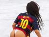 The snaps show why Messi's girlfriend has her blocked on social media
